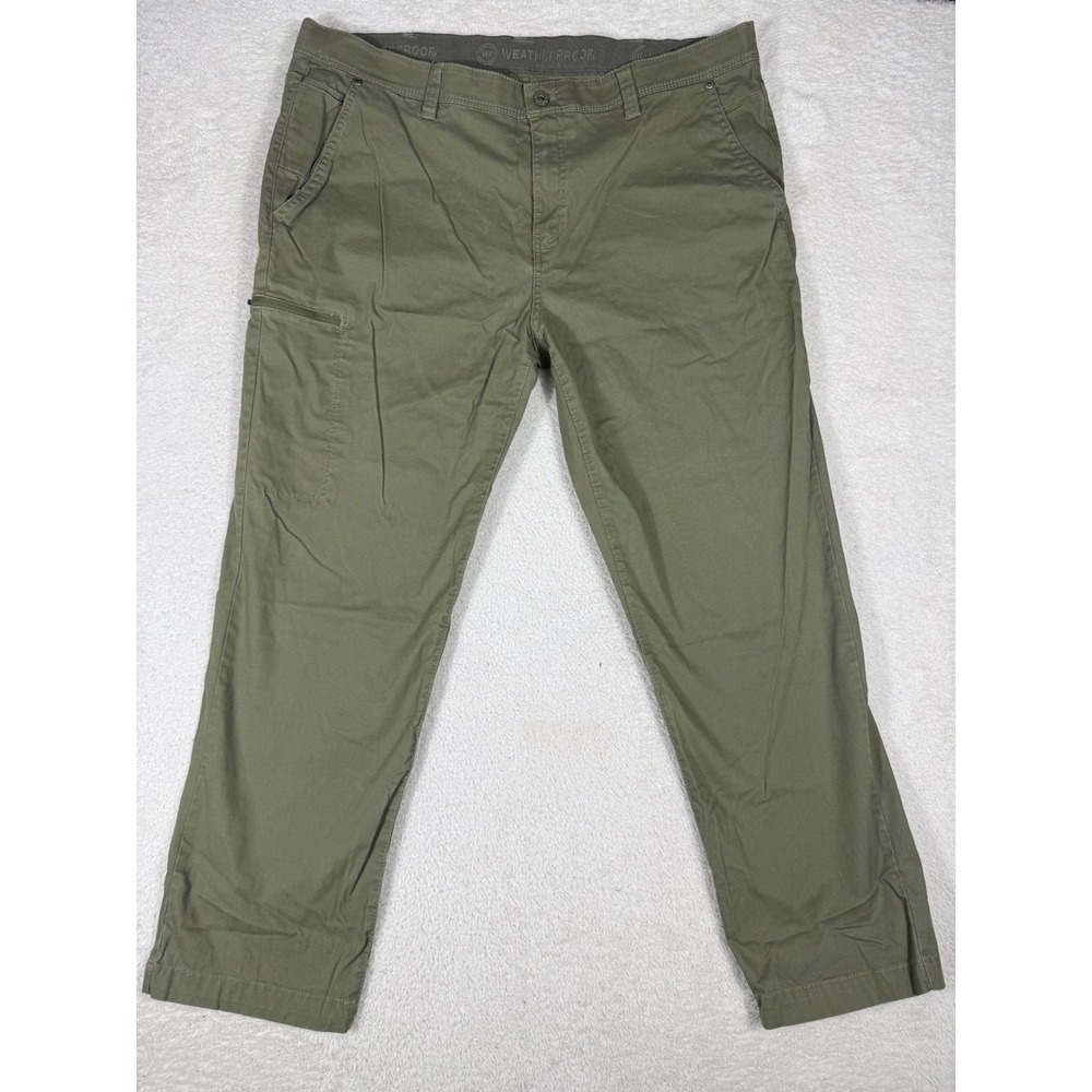 Weatherproof Pants Mens 40x29 Olive Green Excellent Stretch Utility Adventure